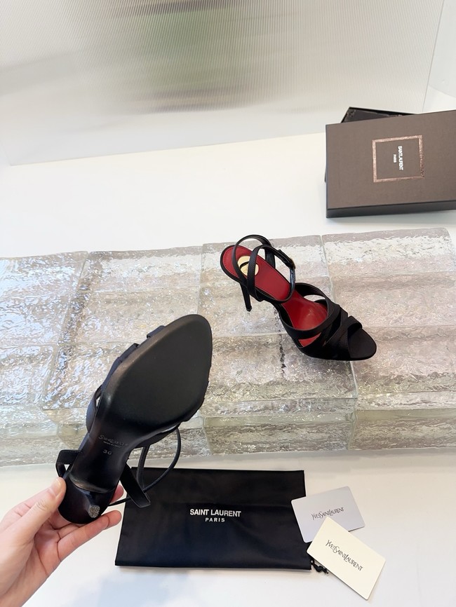 Saint Laurent CHANDELLE sandals in satin crepe Heel 10.5CM 21047-4