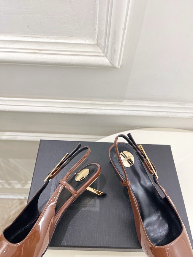 Saint Laurent JEANNE slingback pumps leather 21051-1