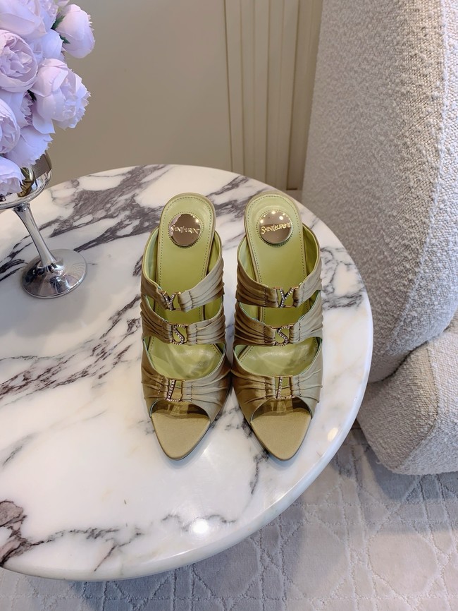 Saint Laurent EMILIE mules in satin crepe G1097-2