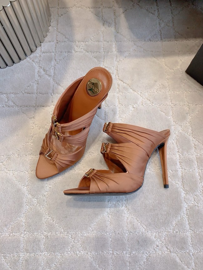 Saint Laurent EMILIE mules in satin crepe G1097-3