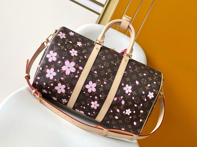 Louis Vuitton Keepall Bandouliere 45 M26868 Cherry blossom