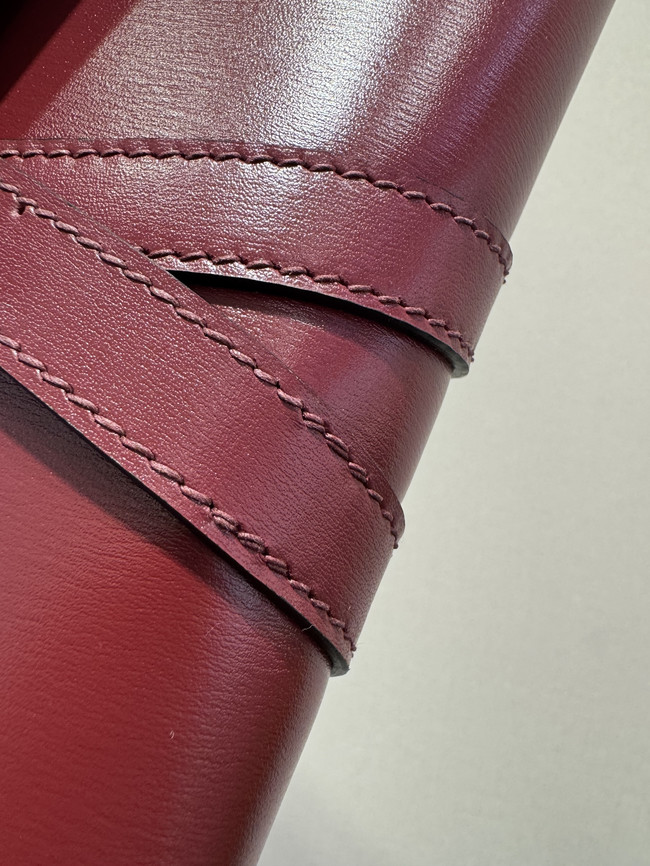 Hermes swift Leather Clutch 37568 red