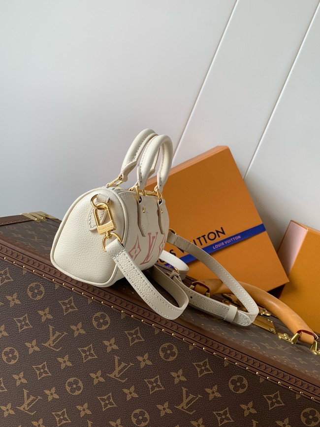 Louis Vuitton Nano Speedy M82450 Beige& pink