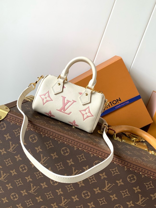 Louis Vuitton Nano Speedy M82450 Beige& pink