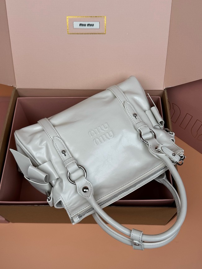 MIU MIU Original Leather Top Handle Bag 3598 light gray