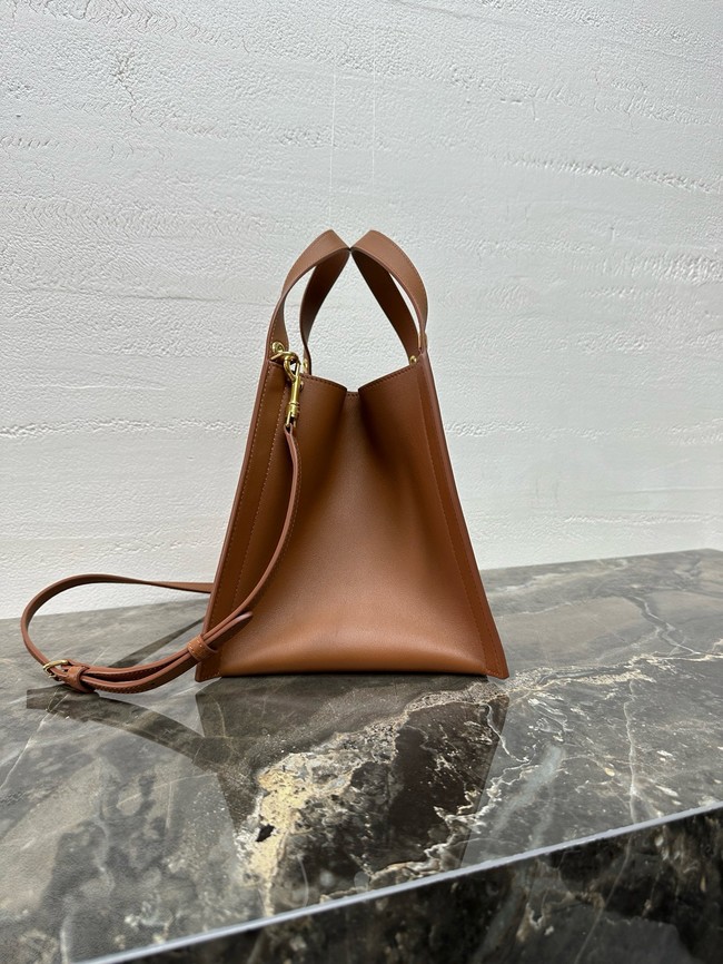 Celine SMALL CUBE BAG IN NATURAL Calfskin 124182 SOFT TAN