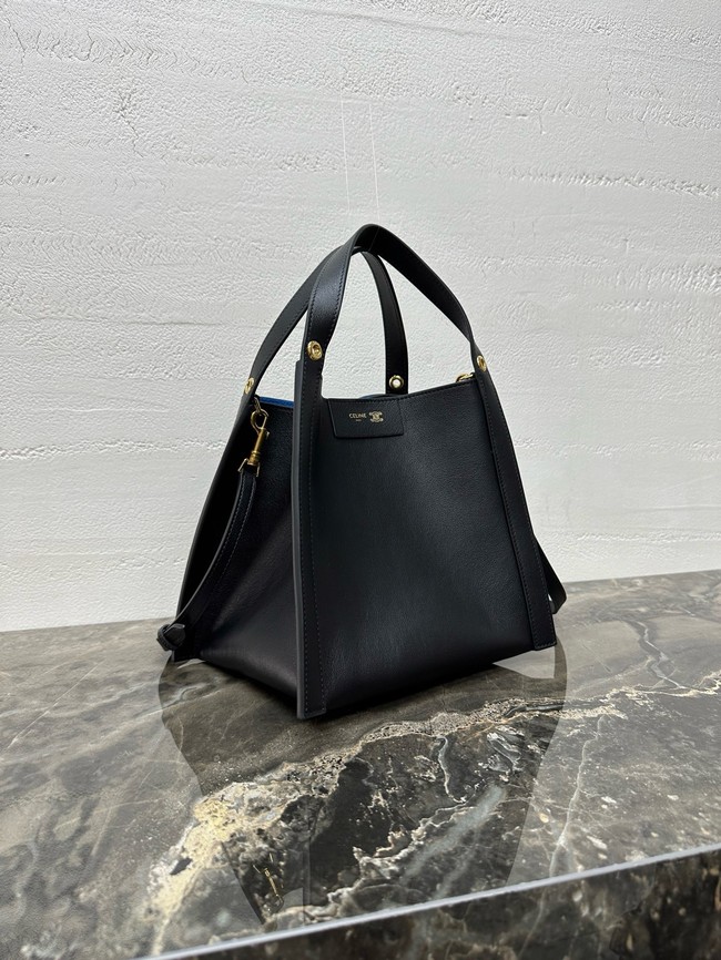 Celine SMALL CUBE BAG IN NATURAL Calfskin 124182 black