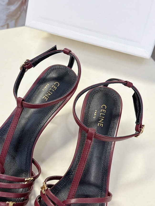 CELINE CAGE HEELED SANDAL IN GOATSKIN 36633-2