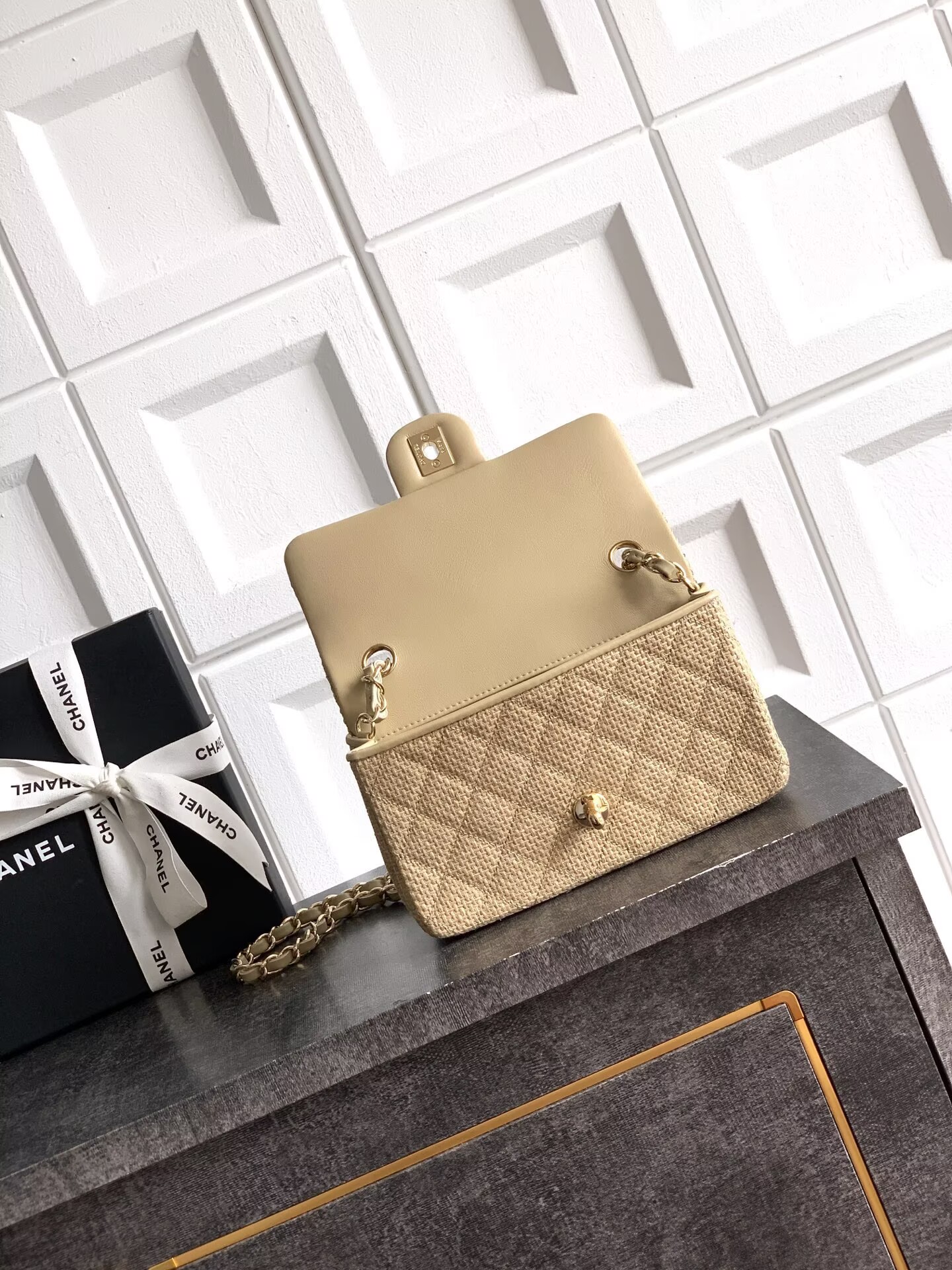 CHANEL 26C CF Mini Flap Bag AS5989 Khaki