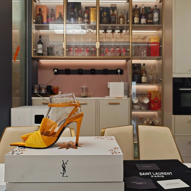 Saint Laurent AMALIA slingback pumps in satin crepe Heel 10.5CM 35964-4