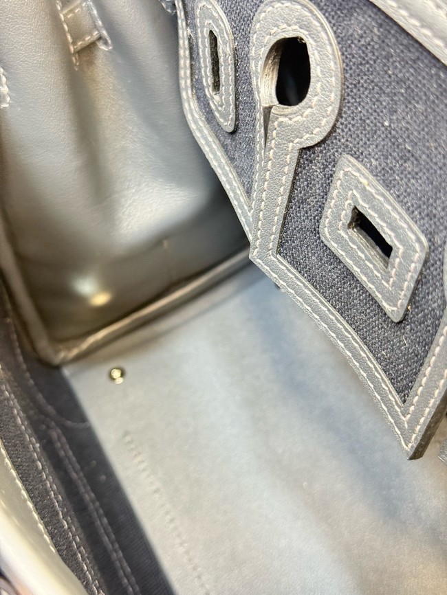 Hermes Birkin Toile & Cuir H6987-10