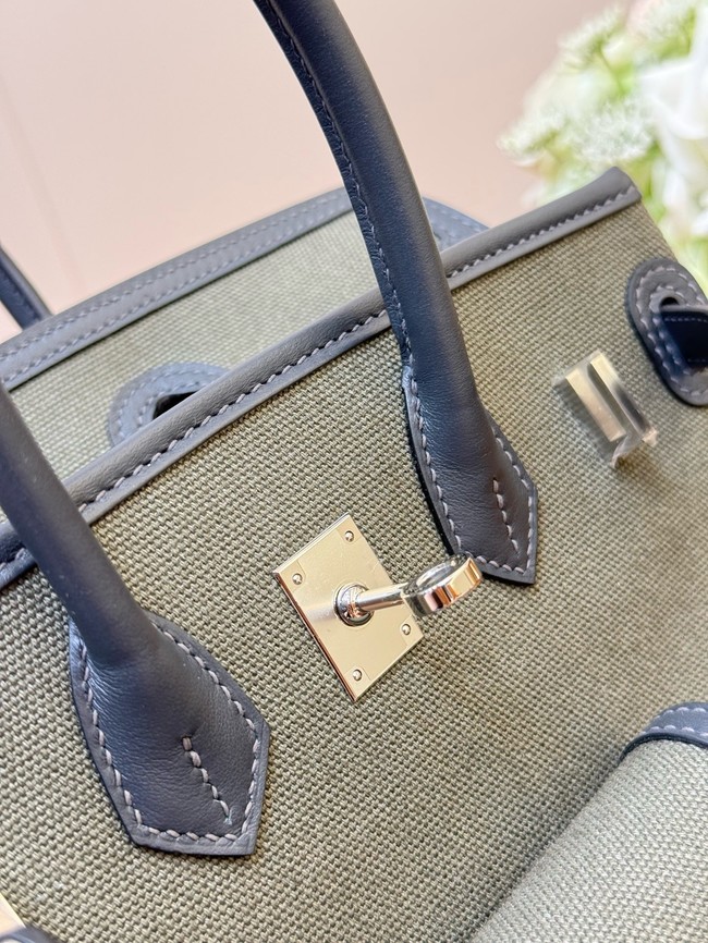 Hermes Birkin Toile & Cuir H6987-4