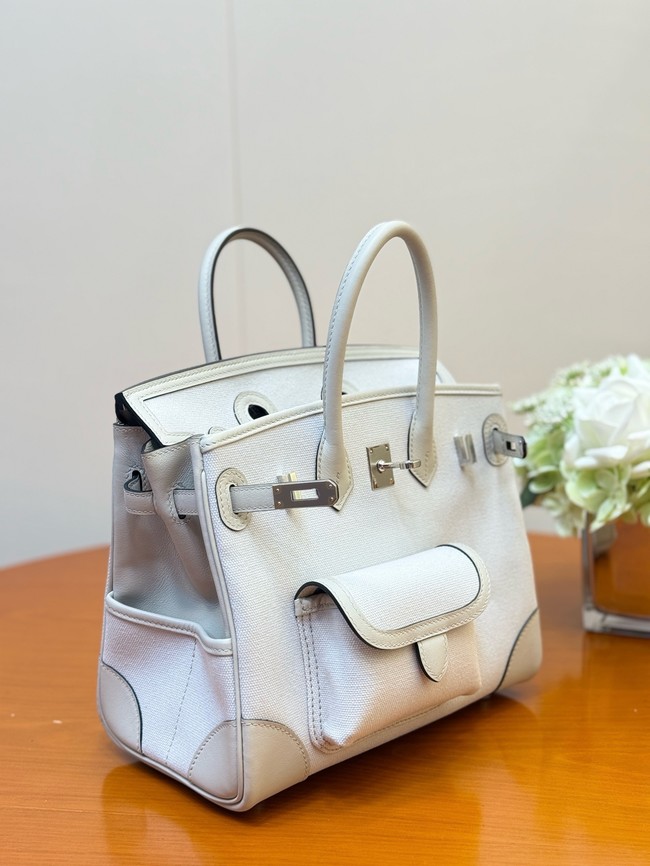 Hermes Birkin Toile & Cuir H6987-7