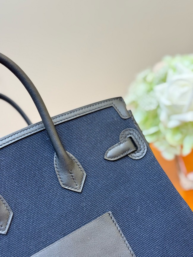 Hermes Birkin Toile & Cuir H6987-8