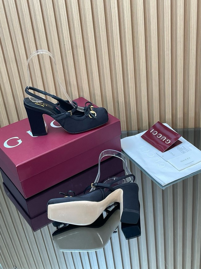 Gucci Womens slingback pump with Horsebit Heel 9.5CM 66924-3