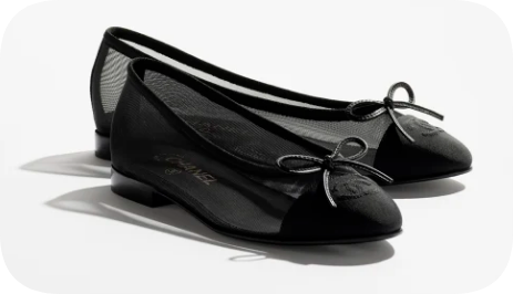 Chanel Ballet flats Mesh & Grosgrain G02819-1 Chanel Ballet flats Mesh & Grosgrain G02819-1