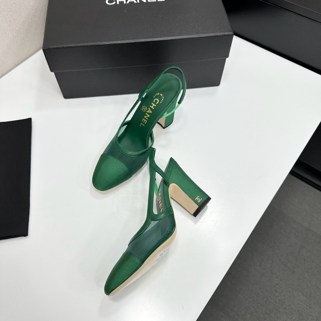 Chanel Slingbacks Mesh & Grosgrain 66937-3