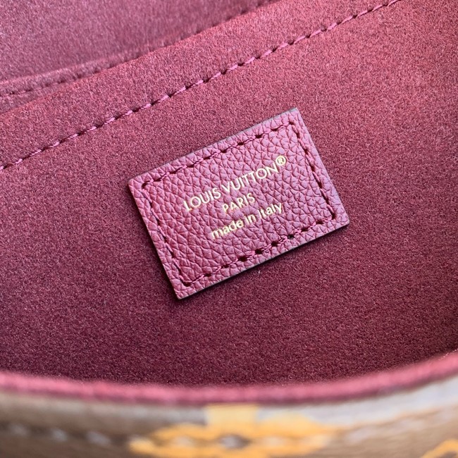 Louis Vuitton Monogram Canvas Original Leather M27066 Purple red