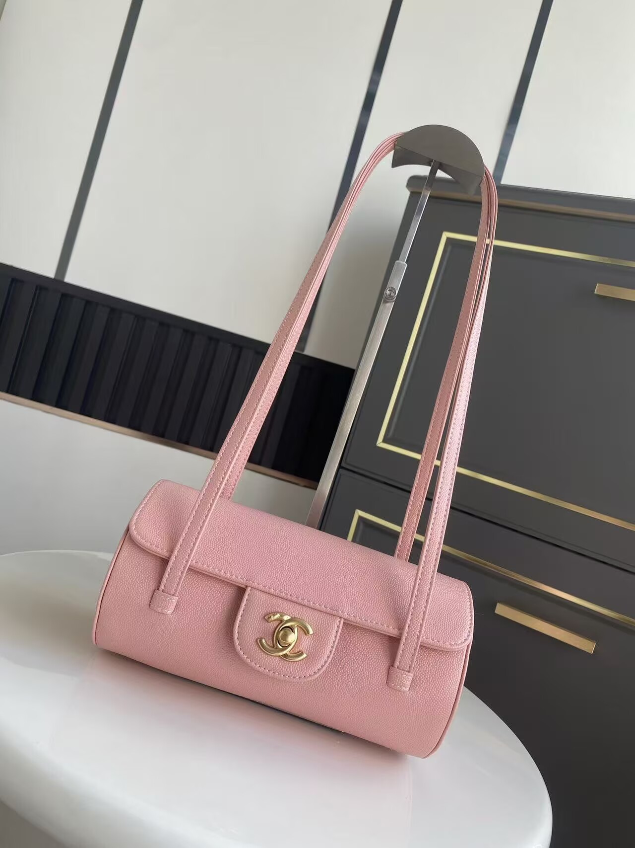 Chanel 26S Preppy Coco Top Handle Bag A53203 Pink