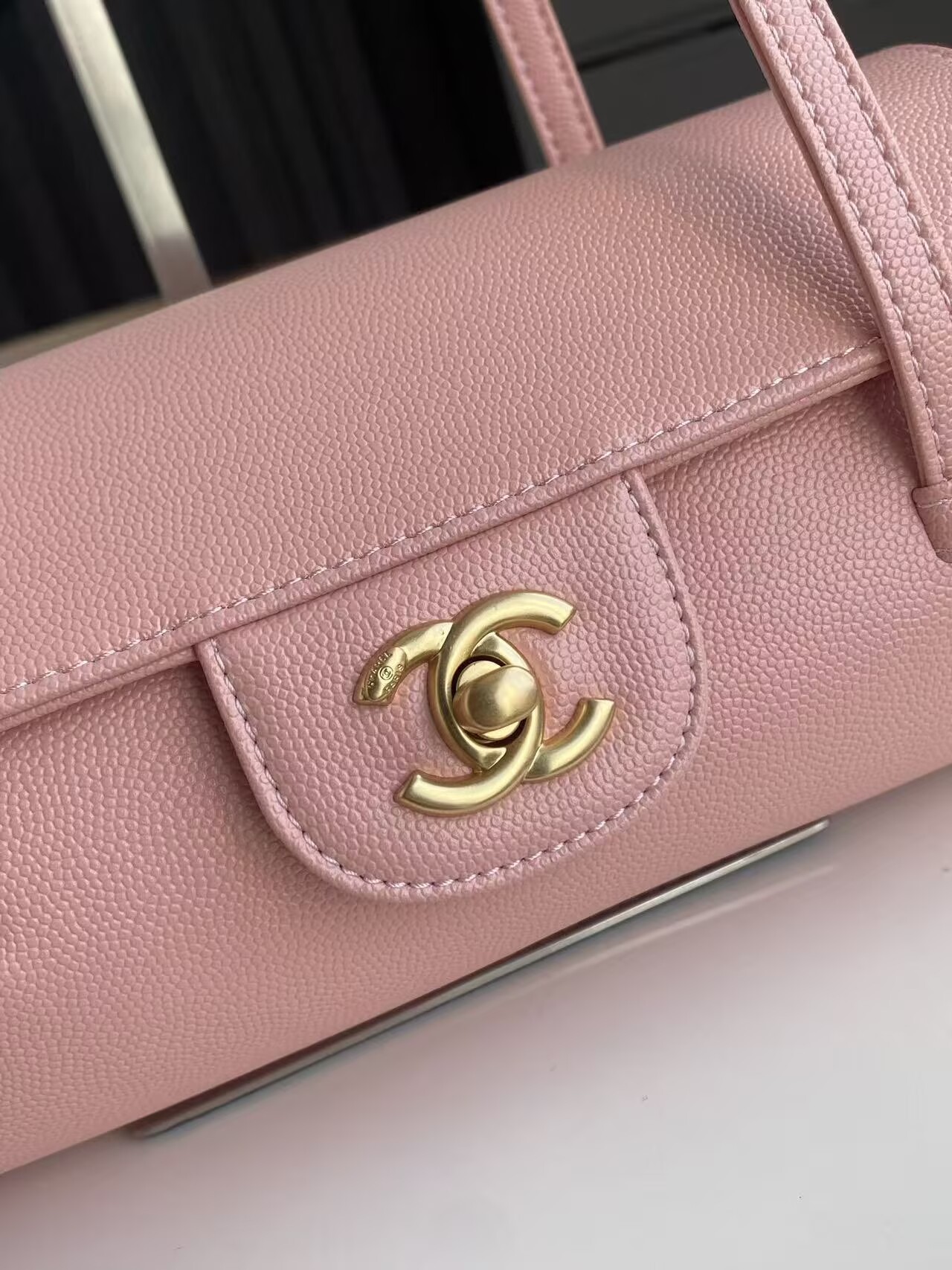 Chanel 26S Preppy Coco Top Handle Bag A53203 Pink