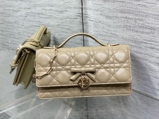 My Dior Mini Bag Cannage Lambskin S0984PU dark beige