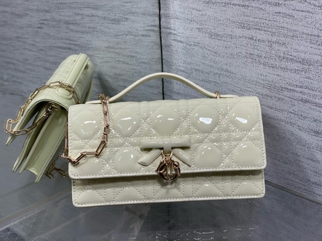 My Dior Mini Bag Cannage patent leather S0984PU Latte