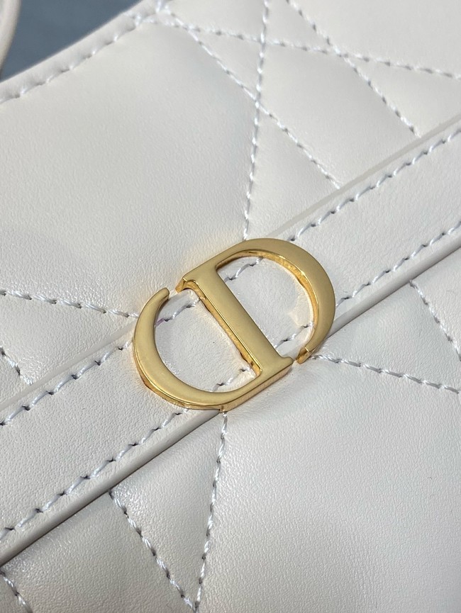 Small DiorTravel Nomad Pouch Cannage Lambskin 5267 Latte