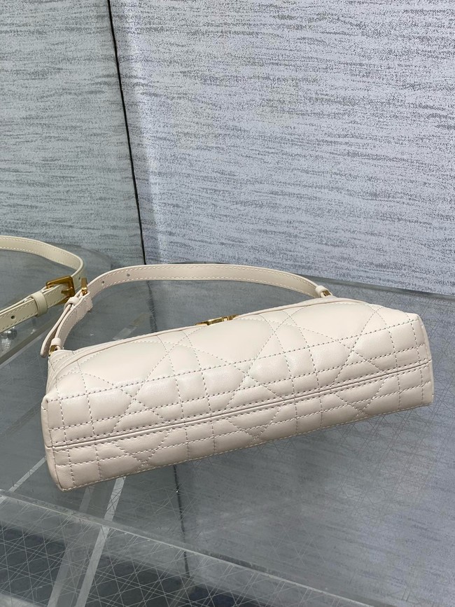 Small DiorTravel Nomad Pouch Cannage Lambskin 5267 Latte