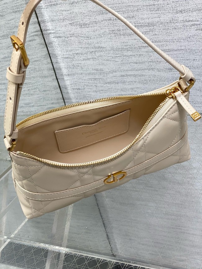 Small DiorTravel Nomad Pouch Cannage Lambskin 5267 Latte