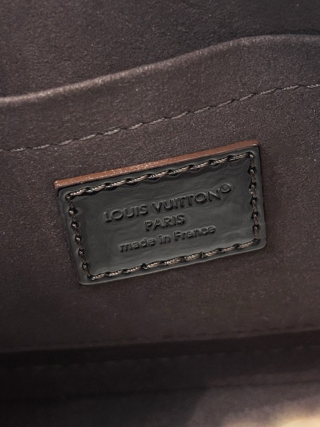 Louis Vuitton Monogram Vernis Alma BB Tote Bag M91606 dark brown