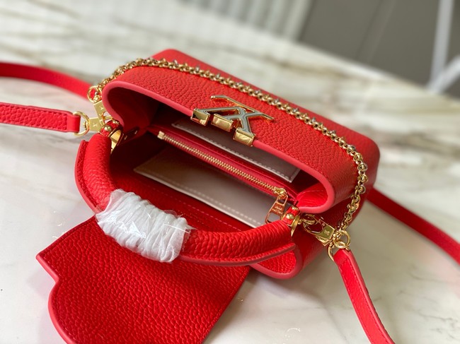 Louis Vuitton Capucines mini M28304 red