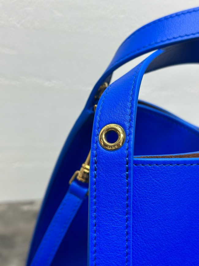 Celine SMALL CUBE BAG NATURAL Calfskin 124182 electric blue