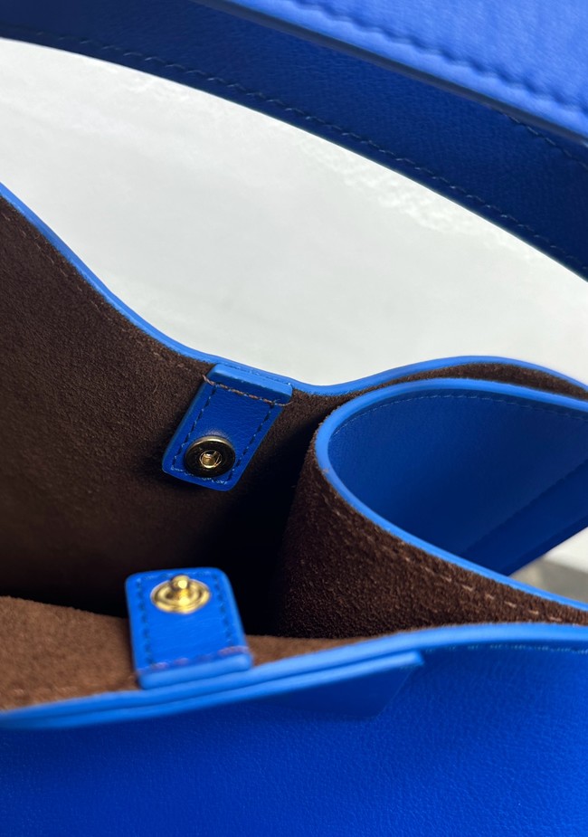 Celine SMALL CUBE BAG NATURAL Calfskin 124182 electric blue