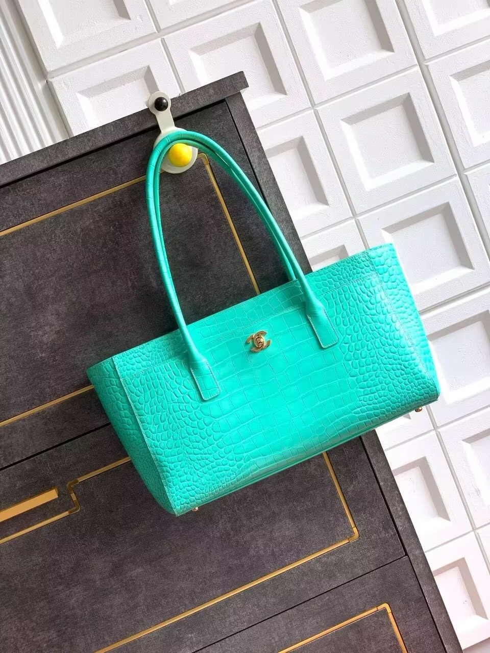 Chanel 2026SS Original Crocodile Leather A31021 Blue Chanel 2026SS Original Crocodile Leather A31021 Blue