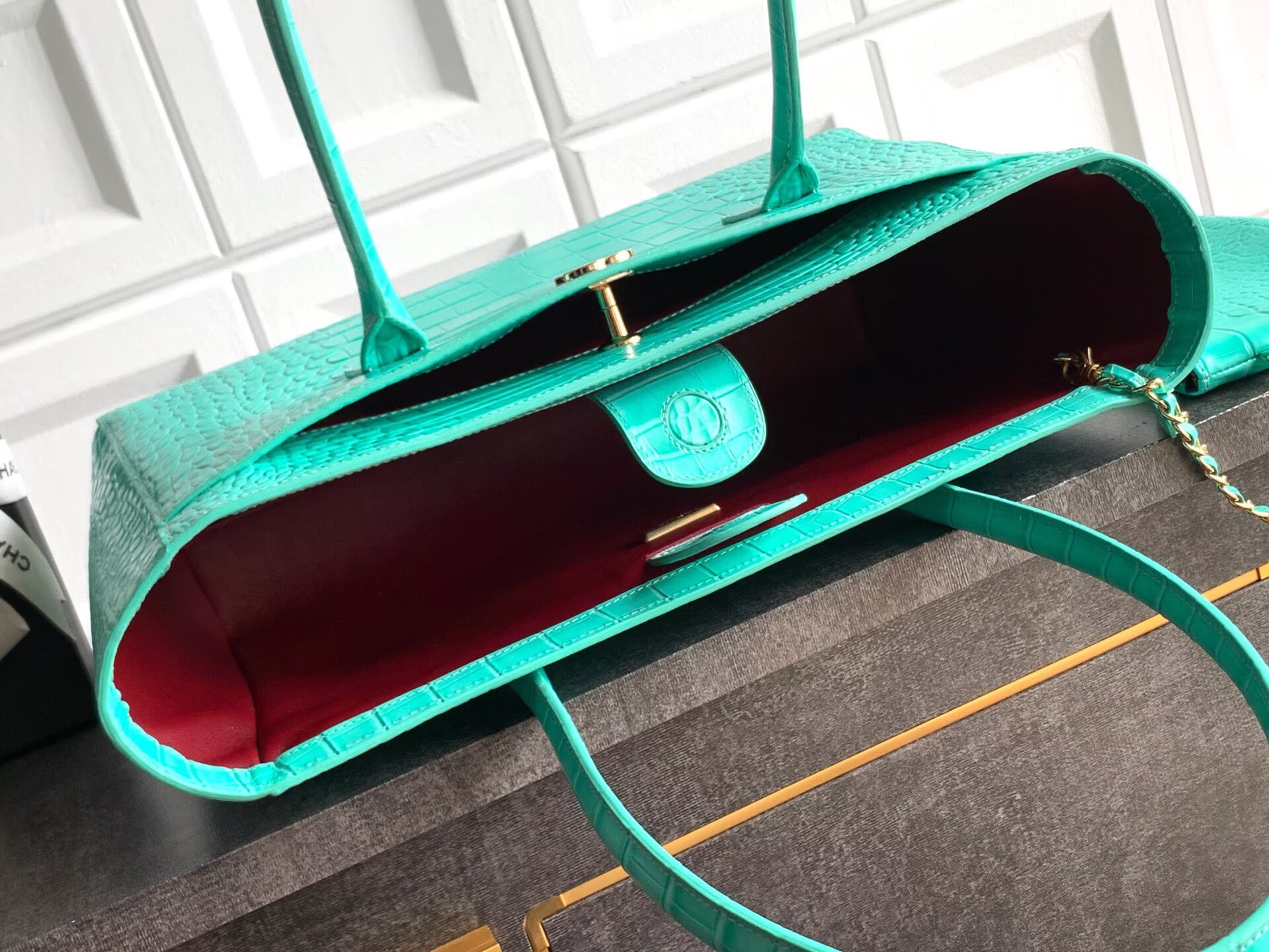 Chanel 2026SS Original Crocodile Leather A31021 Blue