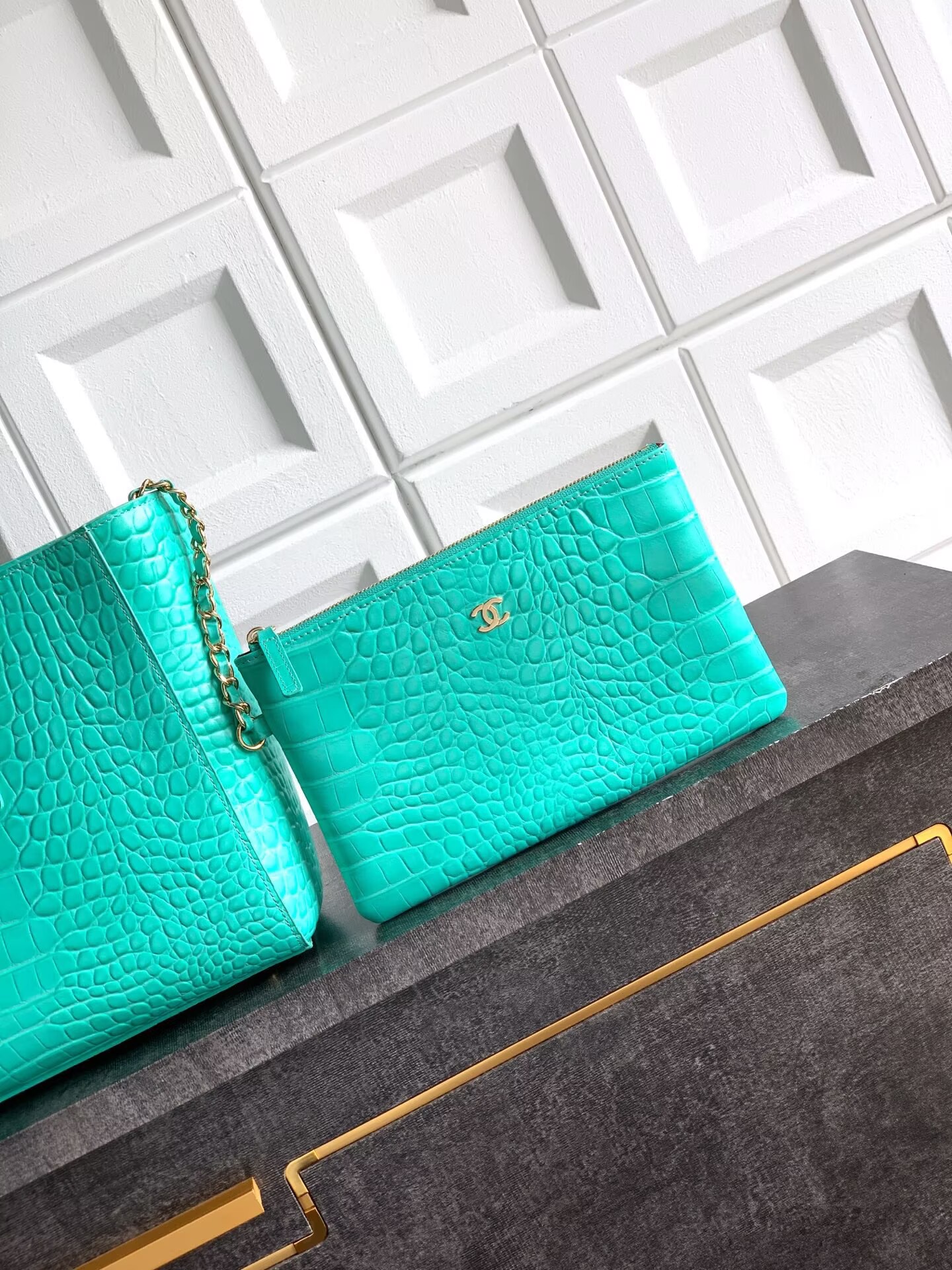 Chanel 2026SS Original Crocodile Leather A31021 Blue