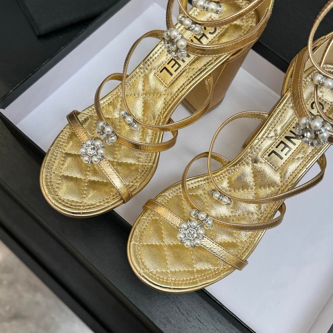 Chanel Sandals Laminated Lambskin 95mm G46999-1