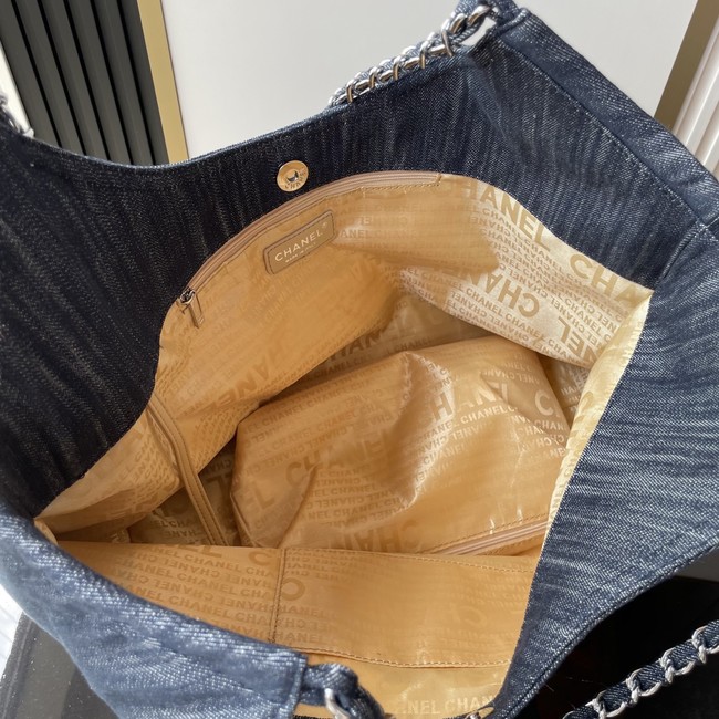 CHANEL Large Shopping Bag AS2138 blue