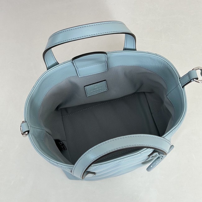 Gucci GG Marmont small tote bag 855391 Icy blue