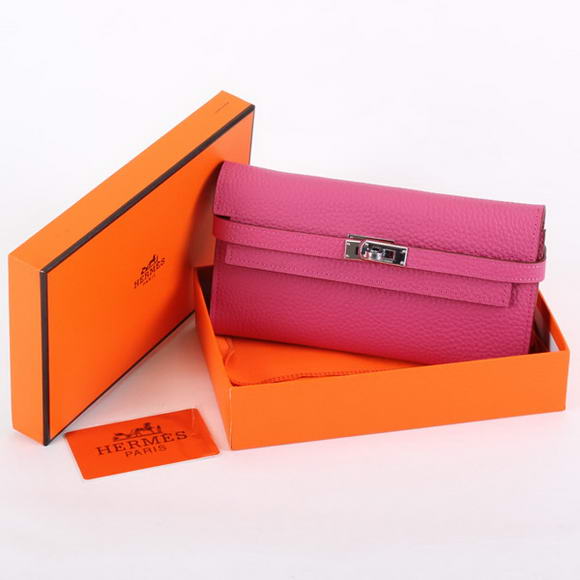 Hermes Kelly Bi-Fold Wallet A708 Roseo Hermes Kelly Bi-Fold Wallet A708 Roseo