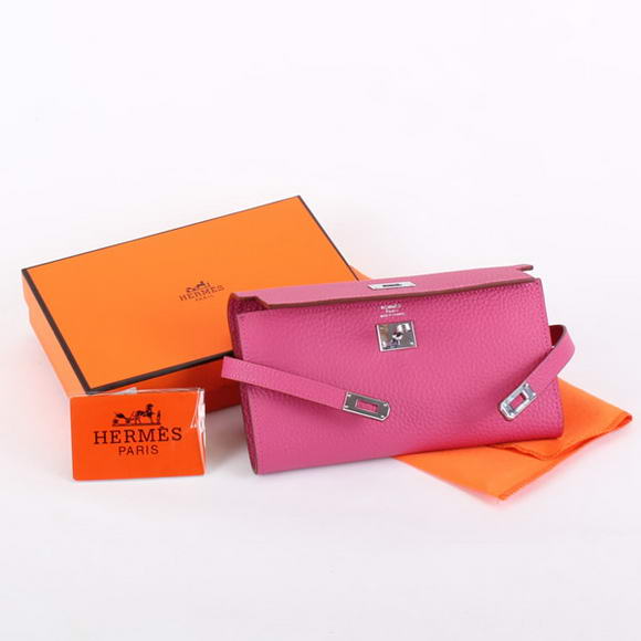 Hermes Kelly Bi-Fold Wallet A708 Roseo Hermes Kelly Bi-Fold Wallet A708 Roseo