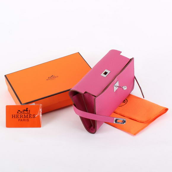 Hermes Kelly Bi-Fold Wallet A708 Roseo Hermes Kelly Bi-Fold Wallet A708 Roseo