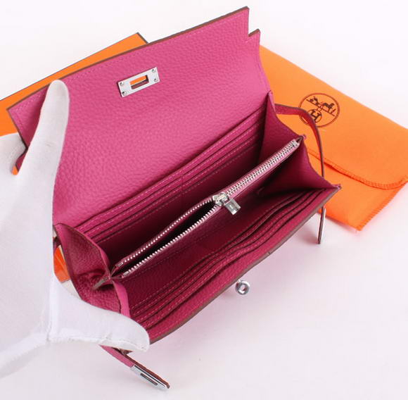 Hermes Kelly Bi-Fold Wallet A708 Roseo Hermes Kelly Bi-Fold Wallet A708 Roseo