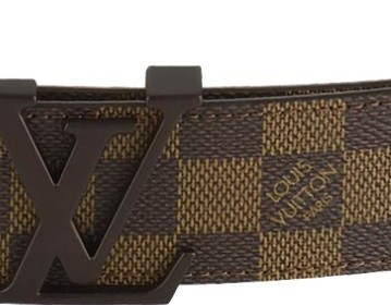 Louis Vuitton Initiales Damier Ebene Belt M9807S Louis Vuitton Initiales Damier Ebene Belt M9807S