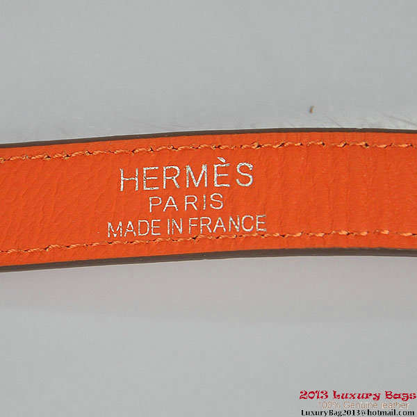 Hermes Kelly 32cm Shoulder Bags H6108 Orange Leather Gold