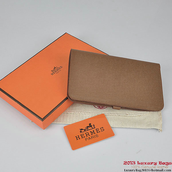 Hermes Dogon Wallet Travel Case H001 Brown Hermes Dogon Wallet Travel Case H001 Brown