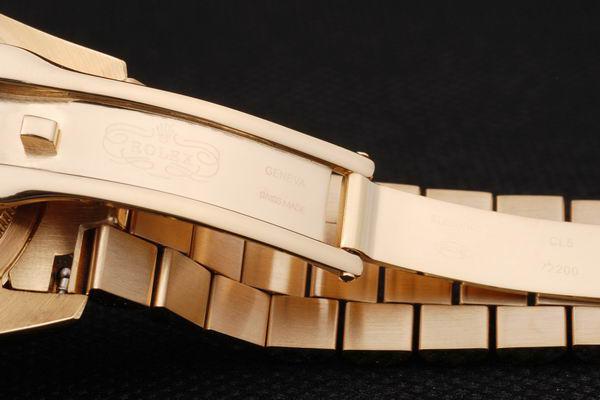 Rolex Datejust Mechanism Golden Bezel&Blue Surface Watch-RD2438 Rolex Datejust Mechanism Golden Bezel&Blue Surface Watch-RD2438