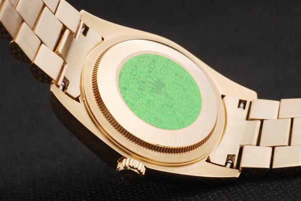 Rolex Datejust Mechanism Golden Bezel&Blue Surface Watch-RD2438 Rolex Datejust Mechanism Golden Bezel&Blue Surface Watch-RD2438