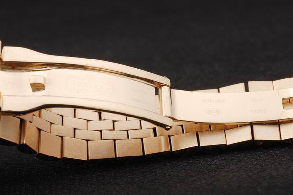 Rolex Datejust Mechanism Golden Bezel&White Surface Watch-RD2376 Rolex Datejust Mechanism Golden Bezel&White Surface Watch-RD2376