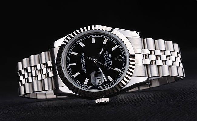 Rolex Datejust Silver Black 34mm Men Watch-RD3830 Rolex Datejust Silver Black 34mm Men Watch-RD3830